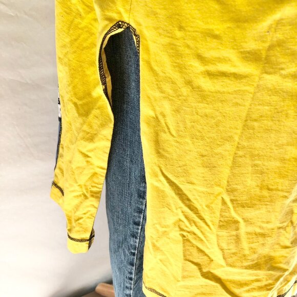 Chevron Stripe Midi Dress Muu Muu Yellow - Picture 6 of 6